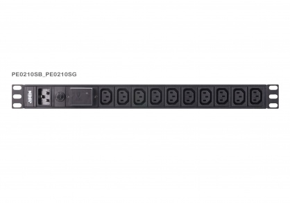 Prelungitor PDU 1U 16A Basic cu protectie IEC-320 C20 la 10 x C13, ATEN PE0210SG
